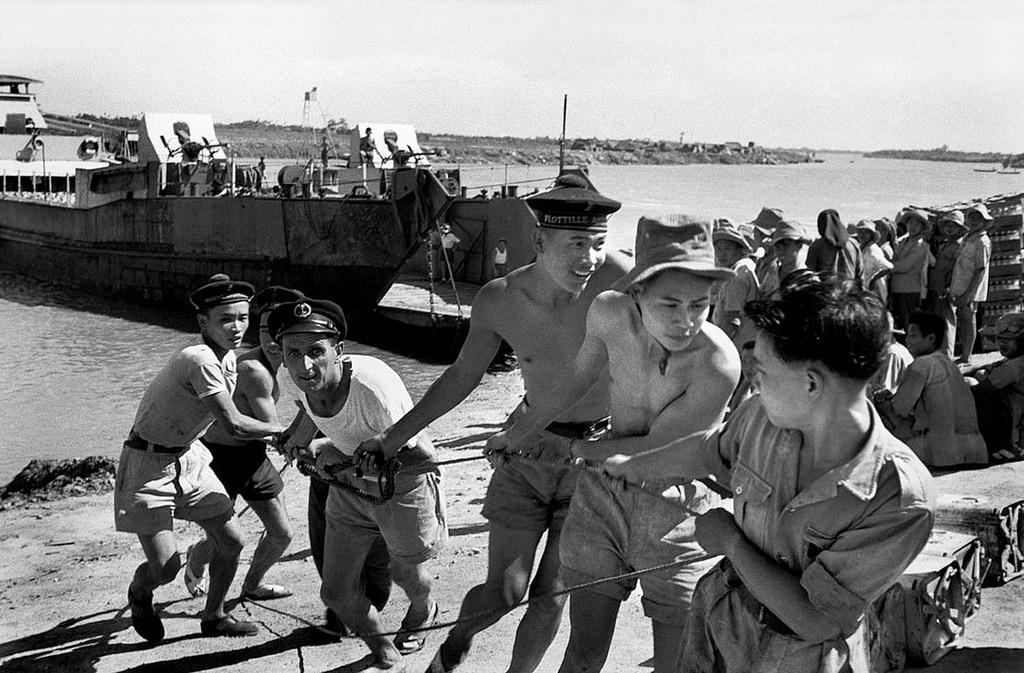 Fotografía de Robert Capa en al Guerra de Indochina
