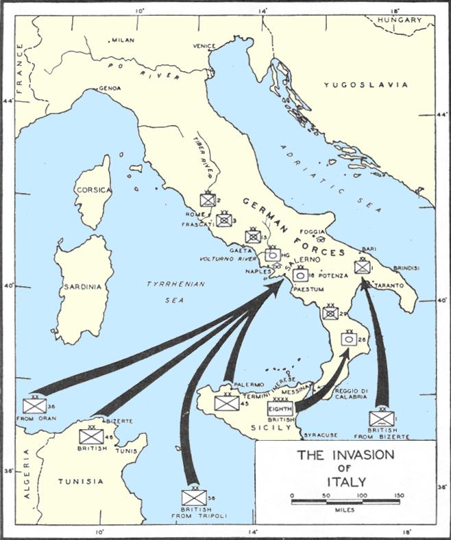 InvasiÃ³n aliada de Italia Segunda Guerra Mundial