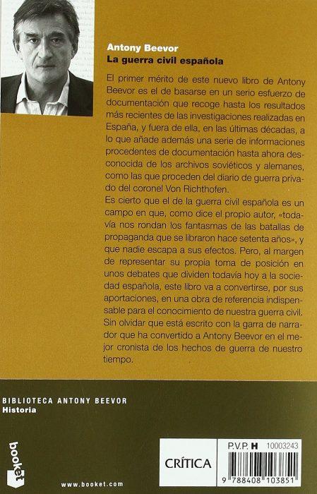 Libro La guerra civil española de Antony Beevor