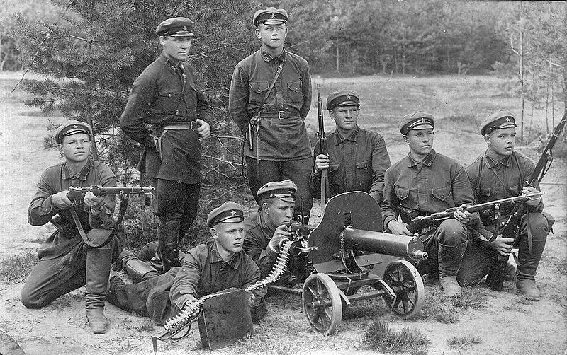 Imagen de soldados del Ejército Rojo en 1920